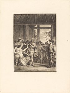 La découverte du nouveau monde - Pierre Duflos after Jean Michel Moreau