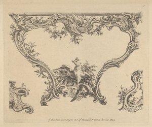 Conception pour une console, 1752