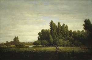 Un pré bordé d