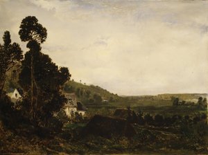 Une vieille chapelle dans une vallée, ca. 1835