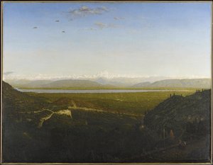 Vue du Mont Blanc, vue de La Faucille, vers 1865 - Pierre Etienne Theodore Rousseau