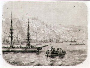 Vue de Québec dans les années 1860, gravée par Laly - Pierre Eugene (after) Grandsire
