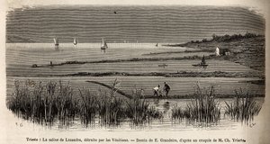 Les salines de Lusandra, dans les environs de Trieste, détruites par les Vénitiens qui les voyaient comme une dangereuse rivalité au monopole qu