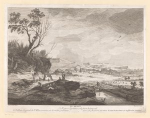 Paysage avec figures au repos - Pierre Francois Beaumont
