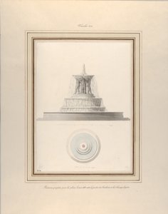Projet pour une fontaine pour la Place Louis XV, vers 1806 - Pierre Francois Leonard Fontaine
