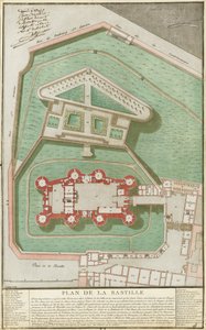 Plan de la Bastille, 1792