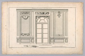 Intérieur de mur avec porte
