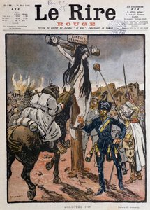 La liberté des peuples crucifiée (Golgotha 1918) - par Jeanniot, dans Le Lire Rouge du 30/03/1918 - Pierre Georges Jeanniot