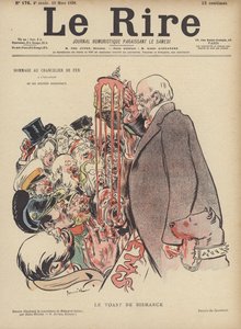 Le Toast de Bismarck, Illustration pour Le Rire