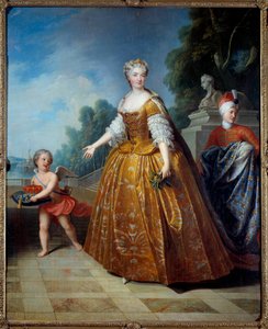Portrait en pied de Marie Lesczinska (Lesczynska) (1703-1768), reine de France
