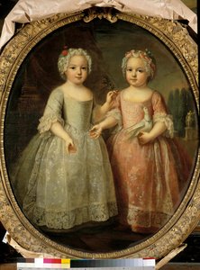 Portraits de Louise Élisabeth de France et Henriette de France, filles de Louis XV