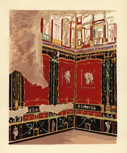 Exèdre dans la maison des Vettii, Pompéi - Pierre Gusman