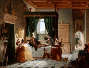 La convalescence de Bayard, c. 1796-1842 - Pierre Henri Revoil