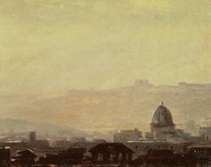 Maisons dominées par un dôme, Rome