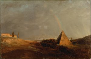 Pyramide et arc-en-ciel