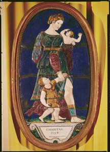 Plaque représentant la Charité, Limousin, 1559