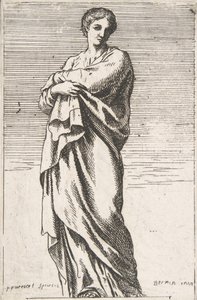 Figure féminine debout, vers 1739-40