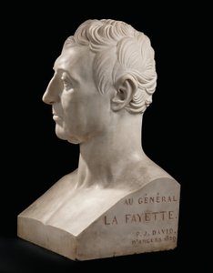 Buste de Marie-Joseph-Gilbert du Motier, marquis de La Fayette - Pierre Jean David dAngers