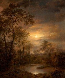 Scène au clair de lune - Pierre Jean Hellemans