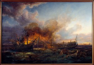 Combat du Surveillant et du Québec en 1779 - Pierre Julien Gilbert