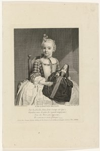 Fille avec poupée habillée en nonne