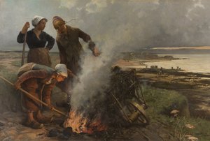 Les Brûleuses de varech, 1884