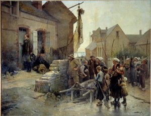 Retour de la tempête. Un marin frappe à la porte d