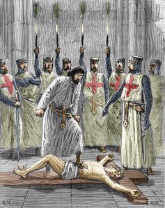Hérésie des Templiers : cérémonie d