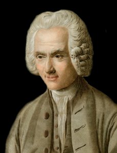 Portrait de Jean-Jacques Rousseau (1712-1778) - gravure par Pierre Michel Alix - Pierre Michel Alix