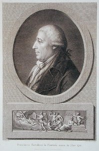 Portrait de Francesco Bartolozzi (1727-1815) gravé par Jacques Brouillard (1744-1806) - Pierre Noel Violet