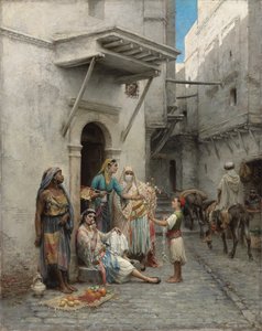 Le jeune marchand de fleurs - Pierre Outin