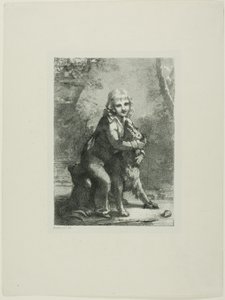 Garçon avec un chien