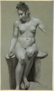 Femme nue assise - Pierre Paul Prud
