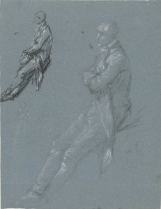 Deux études de Rutger Jan Schimmelpenninck et un croquis de sa femme - Pierre Prud