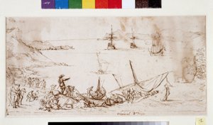 Embarquement des troupes dans la baie de la Ciotat