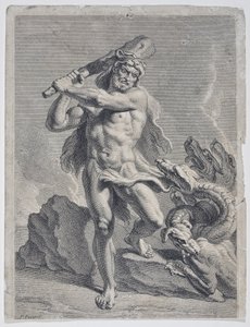 Hercule combattant l