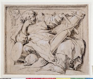 Projet de bas-relief pour le baldaquin de l