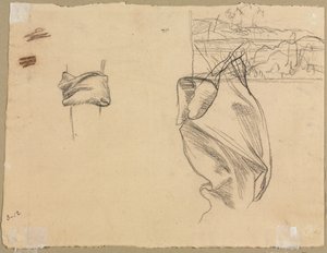 Études de draperie et étude d