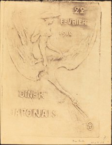 Femme et oiseau, 22 février 1912, dîner japonais - Pierre Roche