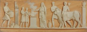 Peinture de dessus de porte, années 1790 - Pierre Rousseau