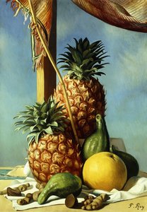Nature morte avec ananas - Pierre Roy