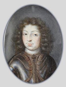 Miniature de Charles XI, Roi de Suède, vers 1675-80