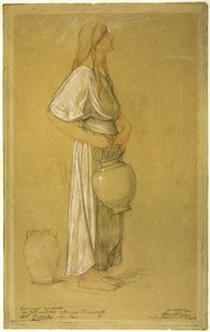 Étude : Femme avec une jarre - Pierre Victor Galland