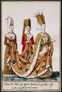 Isabeau de Bavière se mariant avec Charles VI, Roi de France, 17 juillet - Pierre de La Mesangere