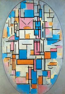 États-Unis, New York, Composition ovale - Piet Mondrian