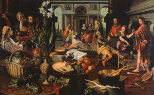 Le Christ dans la maison de Marthe et Marie, par Pieter Aertsen - Pieter Aertsen