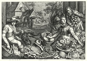 Les Vendeurs de légumes et de volaille
