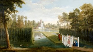 Vue des jardins de Chiswick vers l