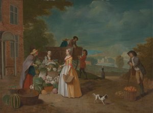 Le vendeur de légumes - Pieter Angillis