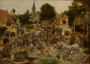 La Foire du village Kermesse, avant 1565